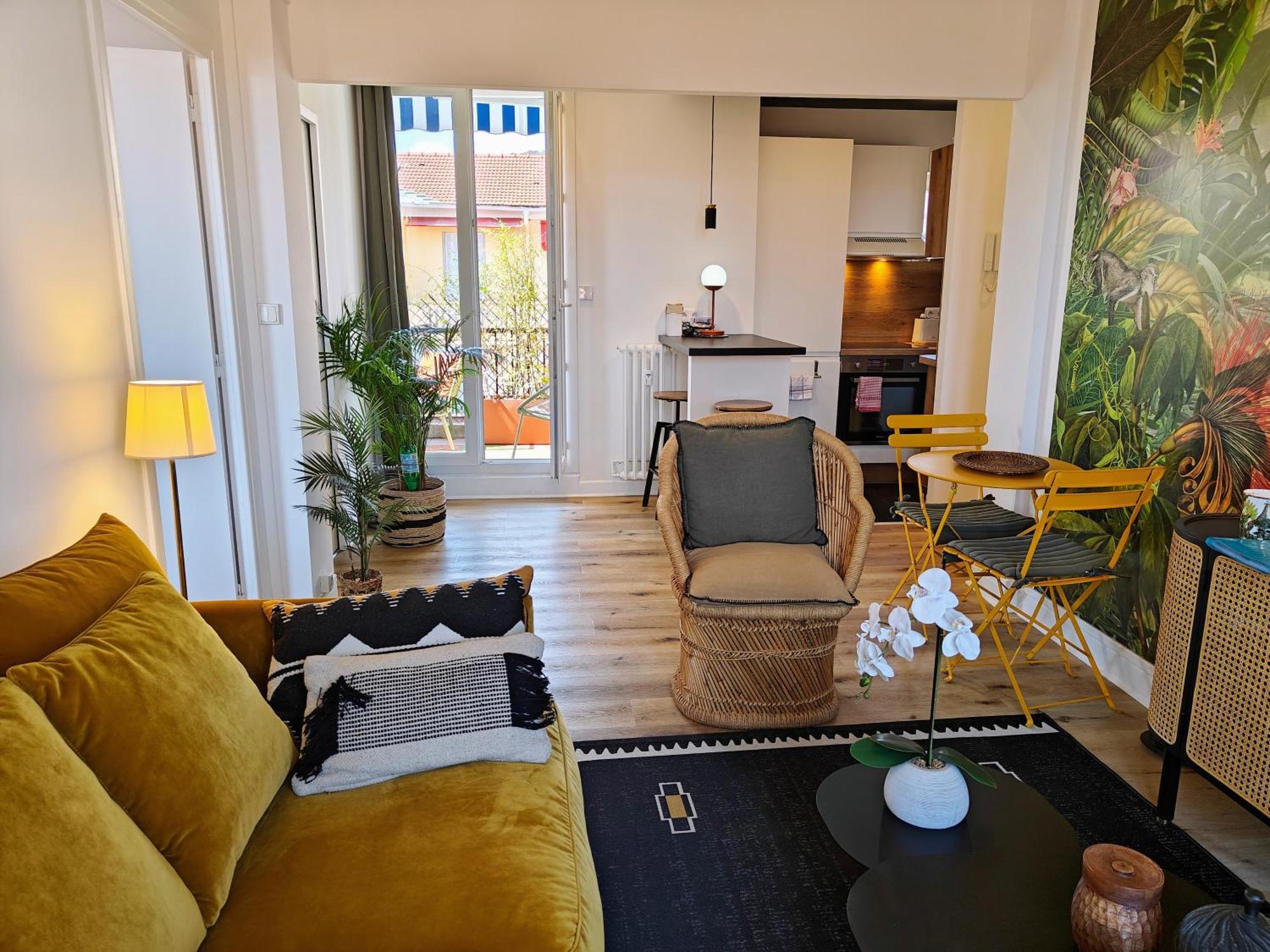 Cozy Roof Terrace Near Promenade Des - Ac Appartement Nice